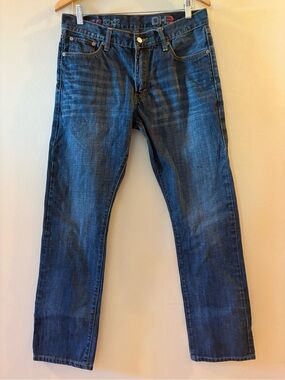 DH3 Denver Hayes Jett Dark Wash slim Straight Leg Jeans Men’s Sz 32x32.